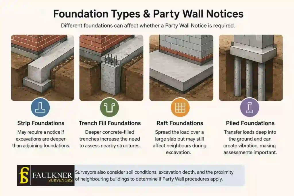 How Do Construction Methods Affect Party Wall Requirements? A Homeowner’s Guide 1 How Do Different Foundation Types Influence Party Wall Notices Watford?