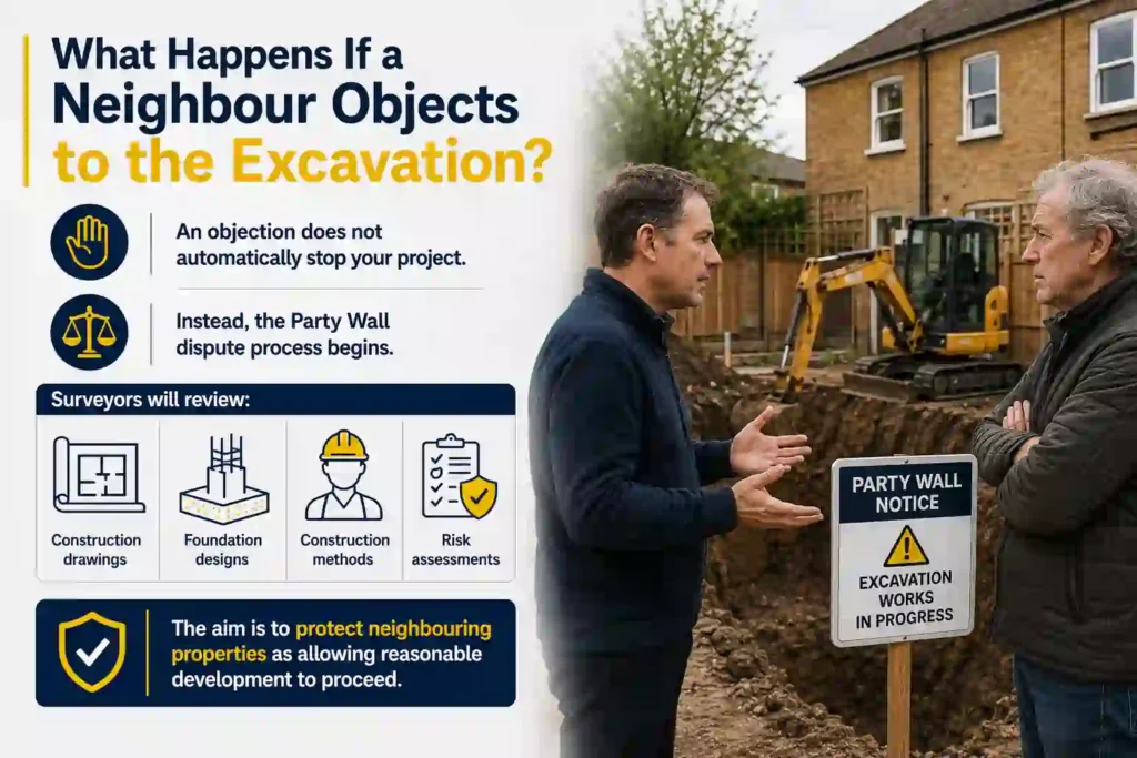 The Complete Guide to Section 6 Excavation Notices 3 What Happens If a Neighbour Objects to the Excavation Watford